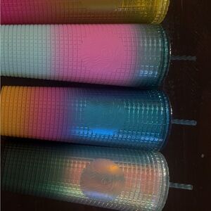 Starbucks Gradient Tumblers - Pink, Blue, Yellow, Orange